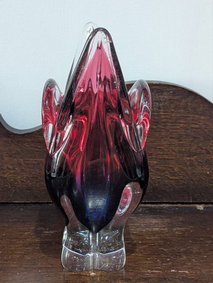 Czech Glass Art Vase - Image 5