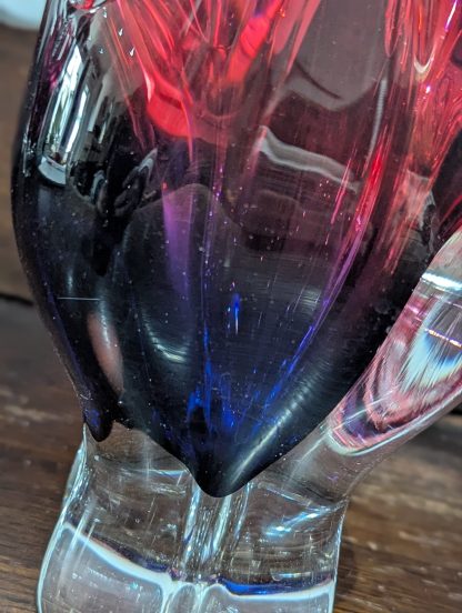 Czech Glass Art Vase - Image 7