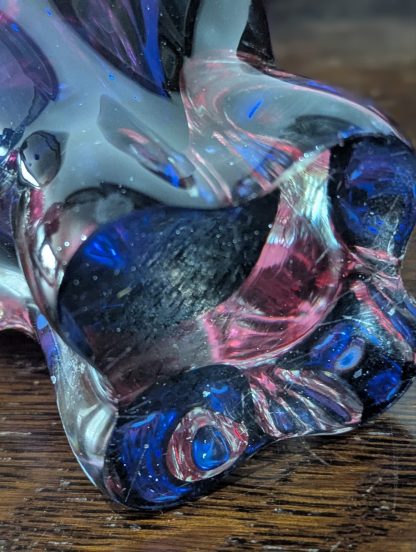 Czech Glass Art Vase - Image 3