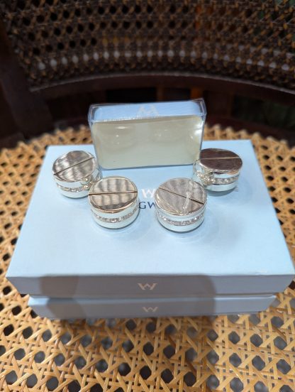 Wedgwood "Ice" Place Card Holders - Image 4