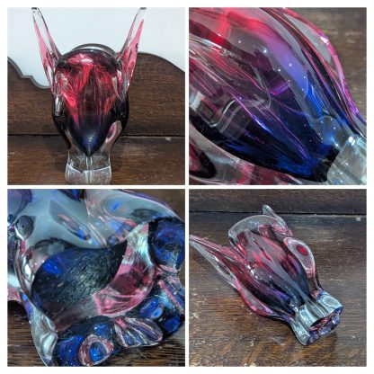 Czech Glass Art Vase