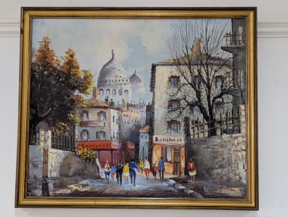 "French Street", Oil on Canvas - Image 2