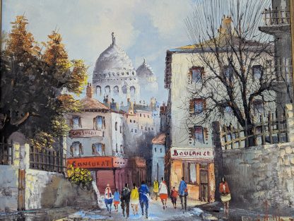 "French Street", Oil on Canvas - Image 3