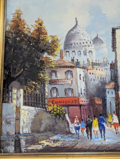 "French Street", Oil on Canvas - Image 4