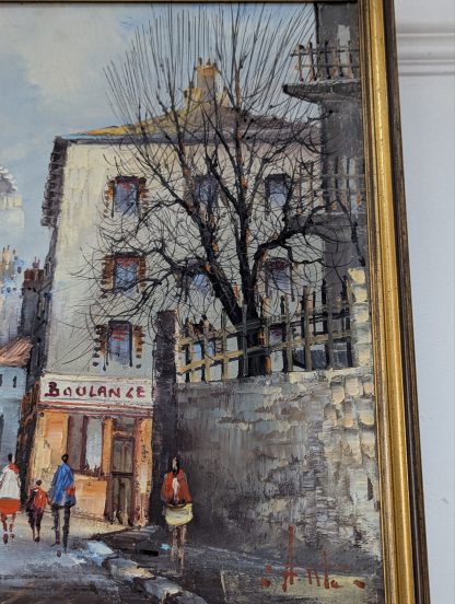 "French Street", Oil on Canvas - Image 5