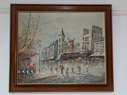 "Moulin Rouge", Oil on Canvas - Image 2