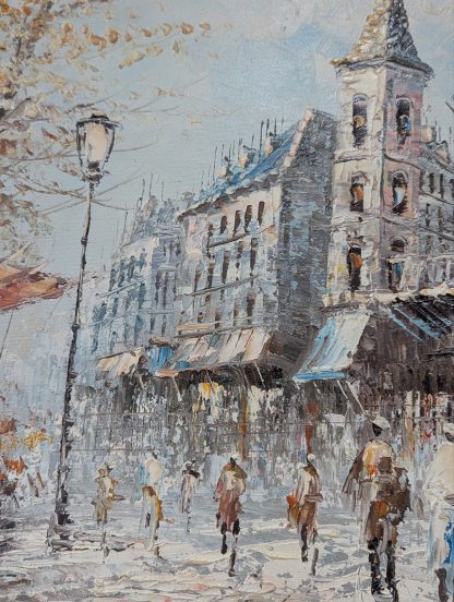 "Moulin Rouge", Oil on Canvas - Image 3