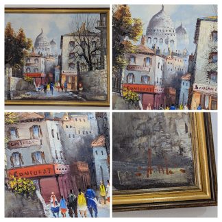 "French Street", Oil on Canvas