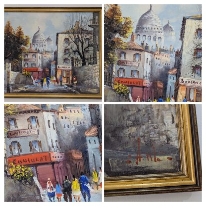 "French Street", Oil on Canvas