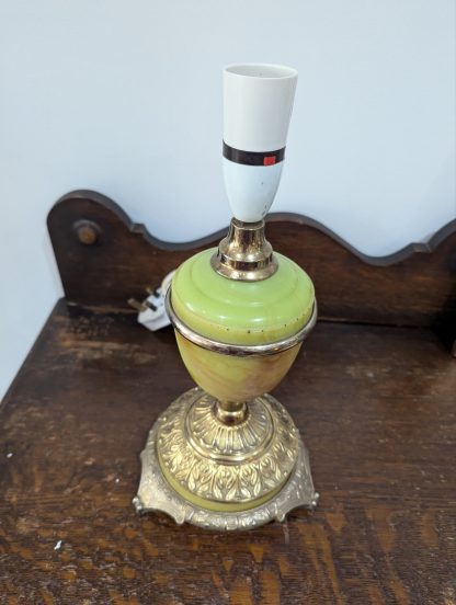 Simulated Onyx and Gilt Metal Lamp - Image 5