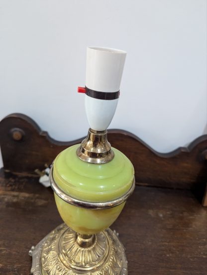 Simulated Onyx and Gilt Metal Lamp - Image 3