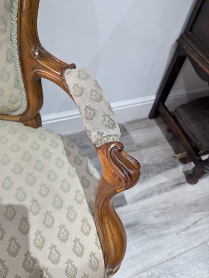 Walnut Arm Chair - Image 6