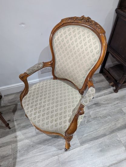 Walnut Arm Chair - Image 4