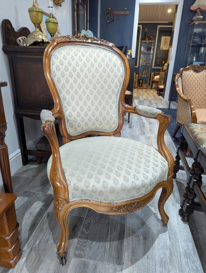 Walnut Arm Chair - Image 2