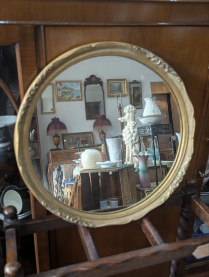 Gilt Frame Circular Mirror - Image 2
