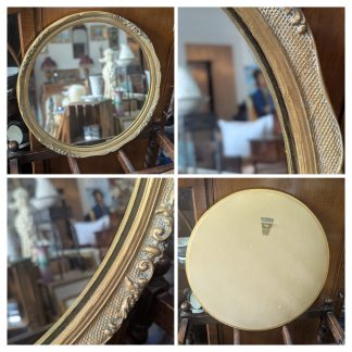 Gilt Frame Circular Mirror