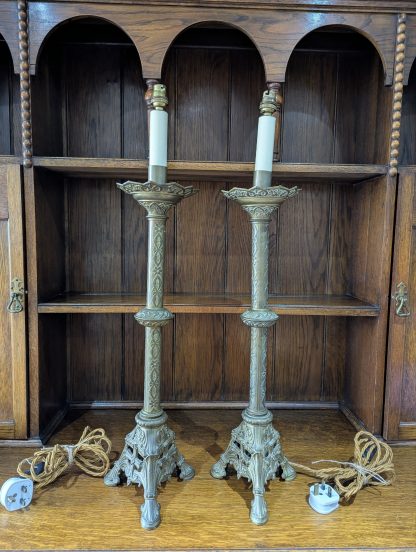 French Brass Lamp - Image 2