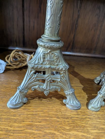 French Brass Lamp - Image 7