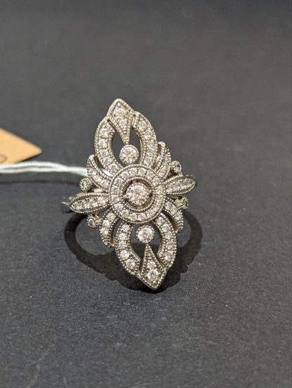 Sterling Silver Art Deco Style Ring - Image 6