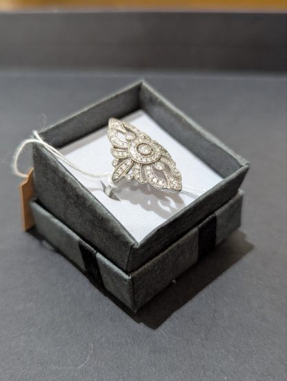 Sterling Silver Art Deco Style Ring - Image 3