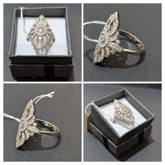 Sterling Silver Art Deco Style Ring