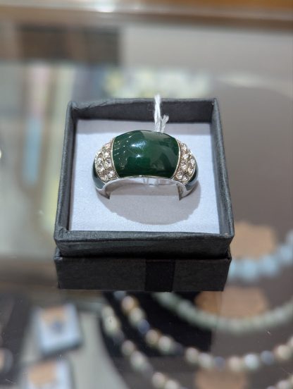 Enamel and CZ Ring - Image 2