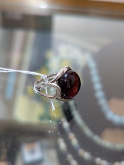 Sterling Silver Amber Ring - Image 5