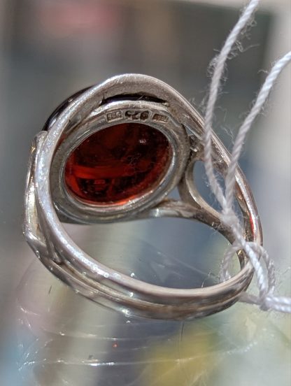 Sterling Silver Amber Ring - Image 6