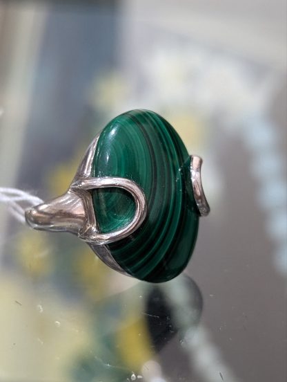 Sterling Silver Malachite Ring - Image 5
