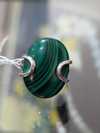 Sterling Silver Malachite Ring - Image 4