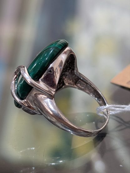 Sterling Silver Malachite Ring - Image 6