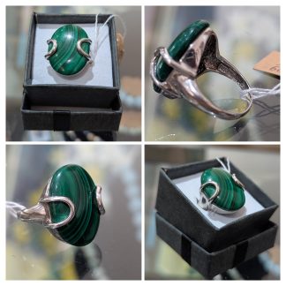 Sterling Silver Malachite Ring