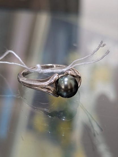 Sterling Silver Black Pearl Ring - Image 5
