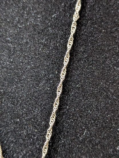 Sterling Silver CZ Pendant and Chain - Image 5