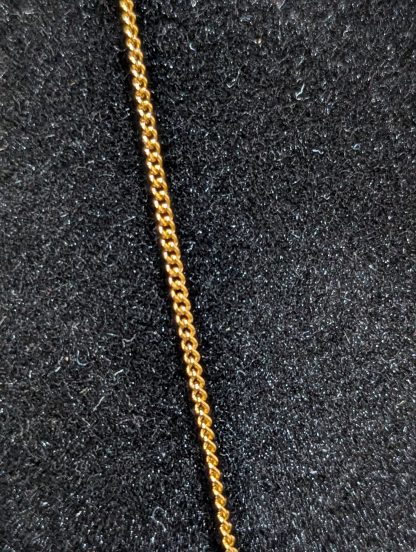 Gold Plated on Sterling Silver CZ Pendant and Chain - Image 5