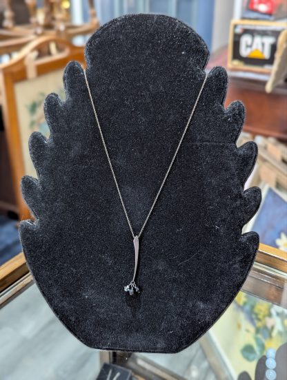 Black Sterling Silver Pendant and Chain - Image 3