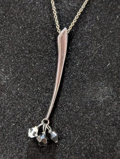 Black Sterling Silver Pendant and Chain - Image 4