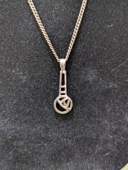 Sterling Silver Charles Rennie MacIntosh Pendent and Chain - Image 4