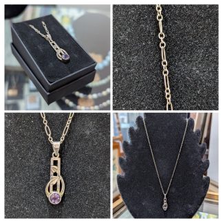 Sterling Silver Charles Rennie MacIntosh Pendent and Chain