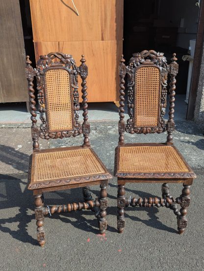 Oak Barley Twist Chair - Image 2