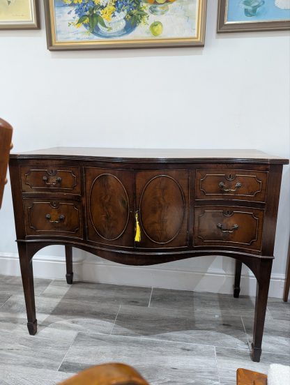 Mahogany Serpentine Sideboard - Image 2