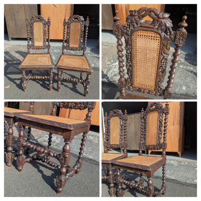 Oak Barley Twist Chair
