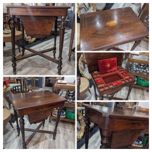 Rosewood Sewing Table