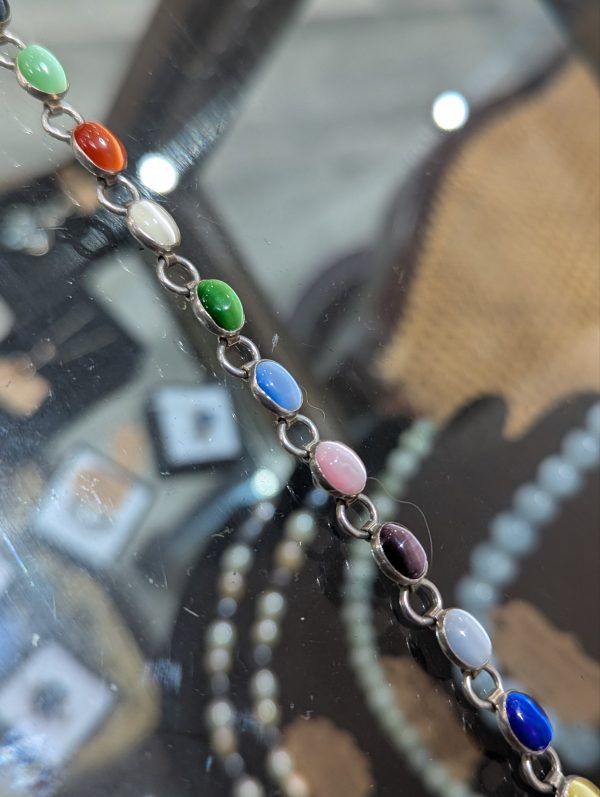 Sterling Silver Multi Stone Bracelet - Image 5