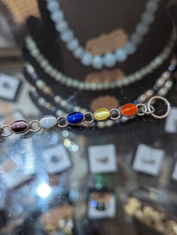 Sterling Silver Multi Stone Bracelet - Image 7