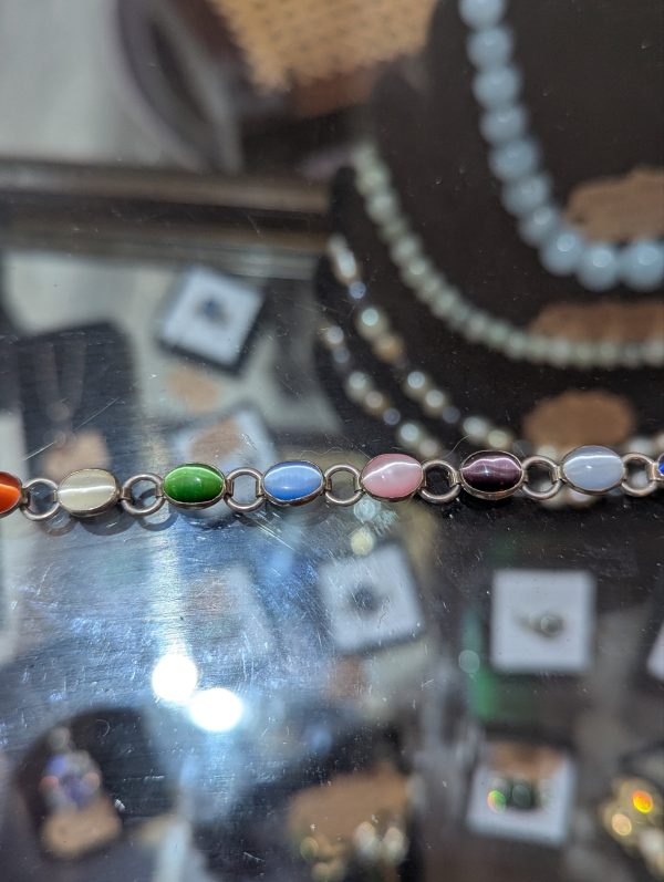Sterling Silver Multi Stone Bracelet - Image 6