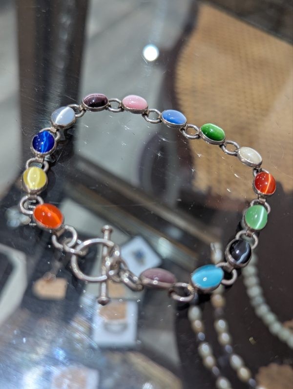 Sterling Silver Multi Stone Bracelet - Image 4