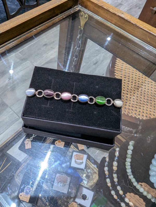 Sterling Silver Multi Stone Bracelet - Image 2
