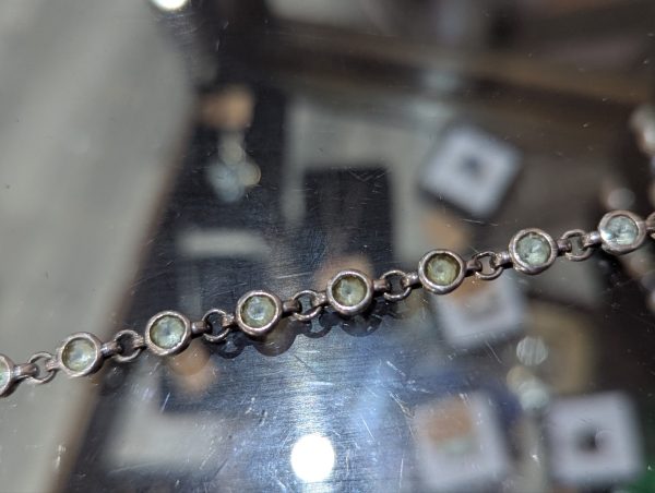 Sterling Silver and Topaz Bracelet - Image 6