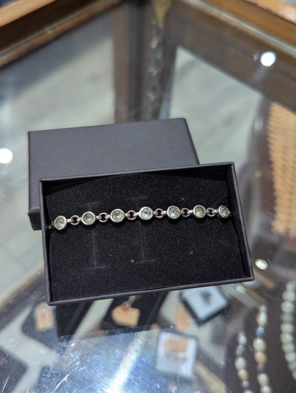 Sterling Silver and Topaz Bracelet - Image 2